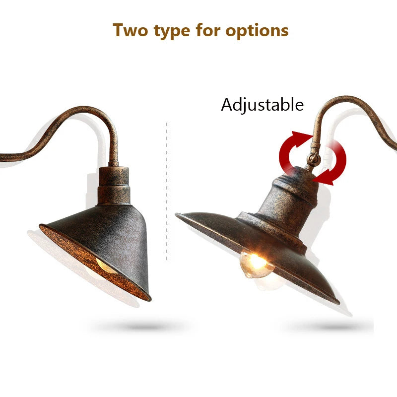 American Vintage Outdoor Garden Wall Light