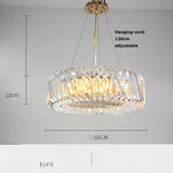Crystal Round Lamparas Chandelier