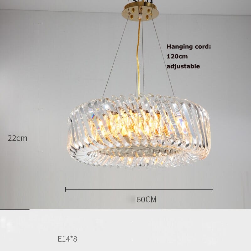 Crystal Round Lamparas Chandelier