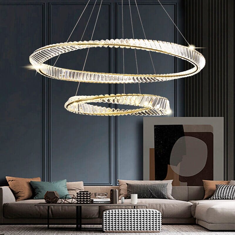 Crystal Luxtre Ring Chandelier