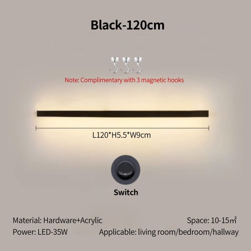 Long Strip Wall Lamp Shelf