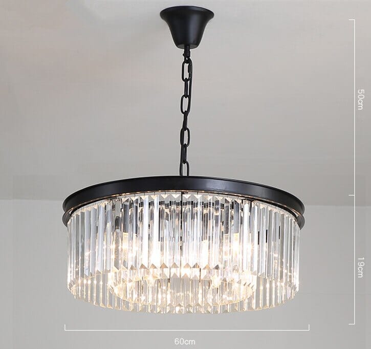 American K9 Crystal  Black Pendant Light