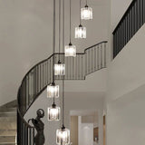Ava Square Crystal Drop Chandelier