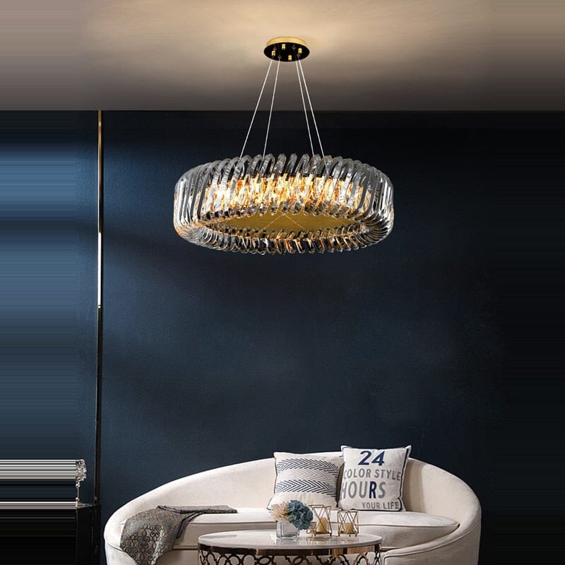 Crystal Round Lamparas Chandelier