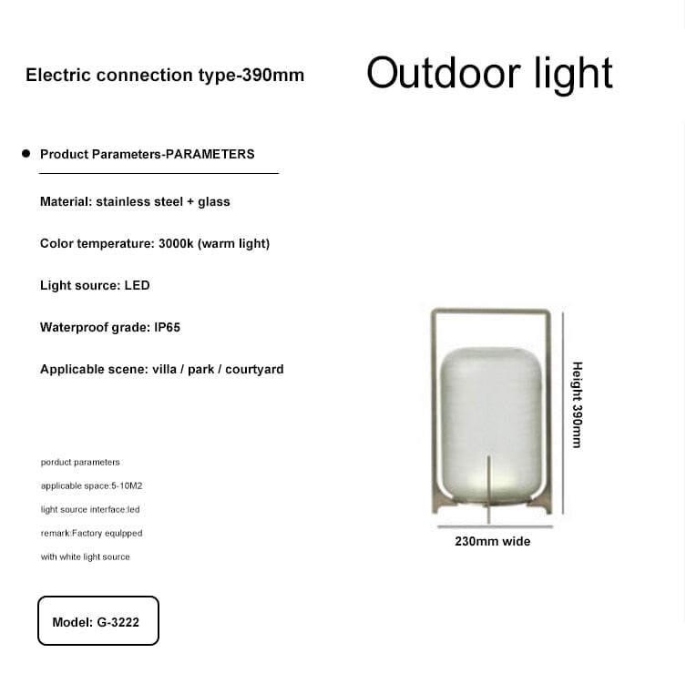 Modern Terrace Garden Outdoor Lights