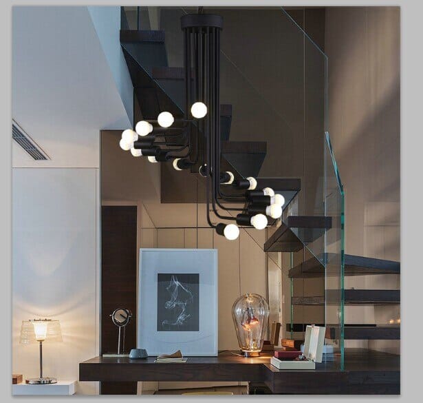 American Iron Chandelier Industrial Style