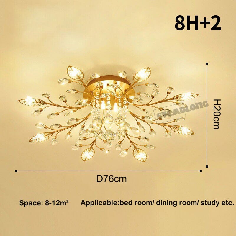 Crystal Flower Wall Chandelier