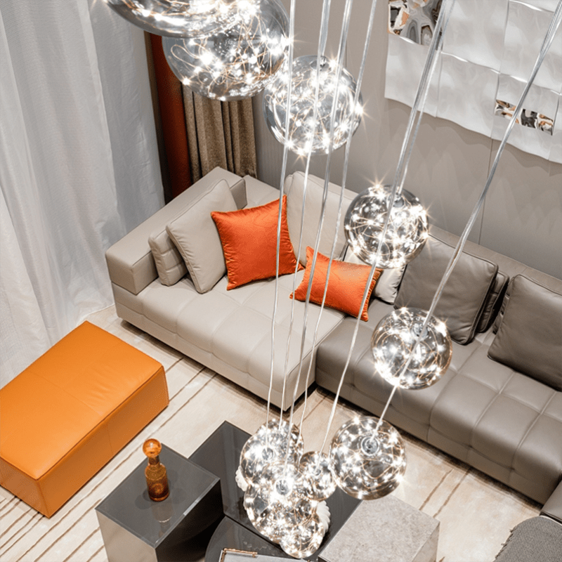 Glass Ball Ashante Chandelier