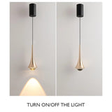 Chrome LED Water Drop Pendants