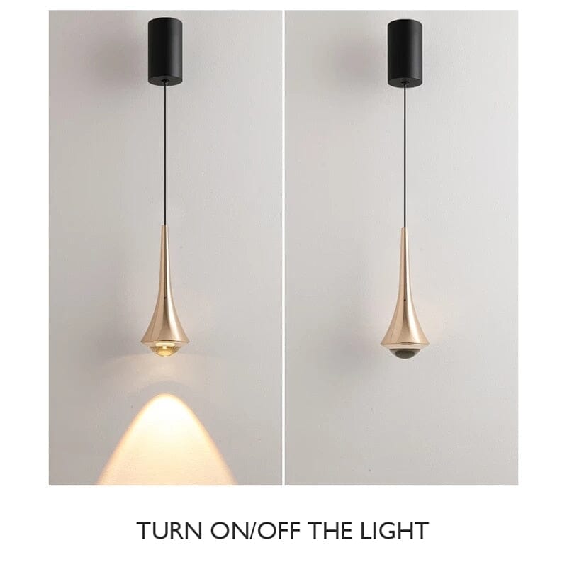 Chrome LED Water Drop Pendants
