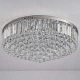 Eva Luxury LED Chrome  Crystal Ceiling Light