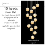 Glass Ball Ashante Chandelier