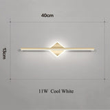 Gold Black LED Wall Light