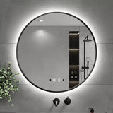 Wall Mount Bathroom Vanity Mirror With LED Light Anti-Fog