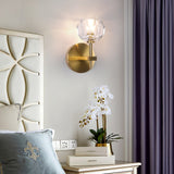 Ebony European Copper Crystal Wall Lights