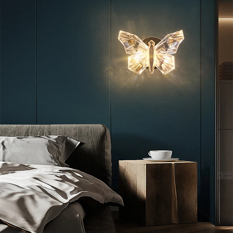 Nordic LED Butterfly Wall Lamp