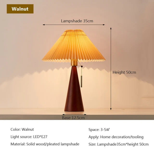 Welma Retro Wooden Lamp