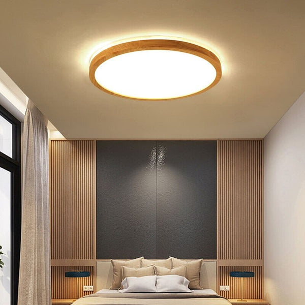 Smart Remote Control LED Wood Chandelier