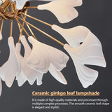 Modern Design Porcelain Leaves Pendant Lights