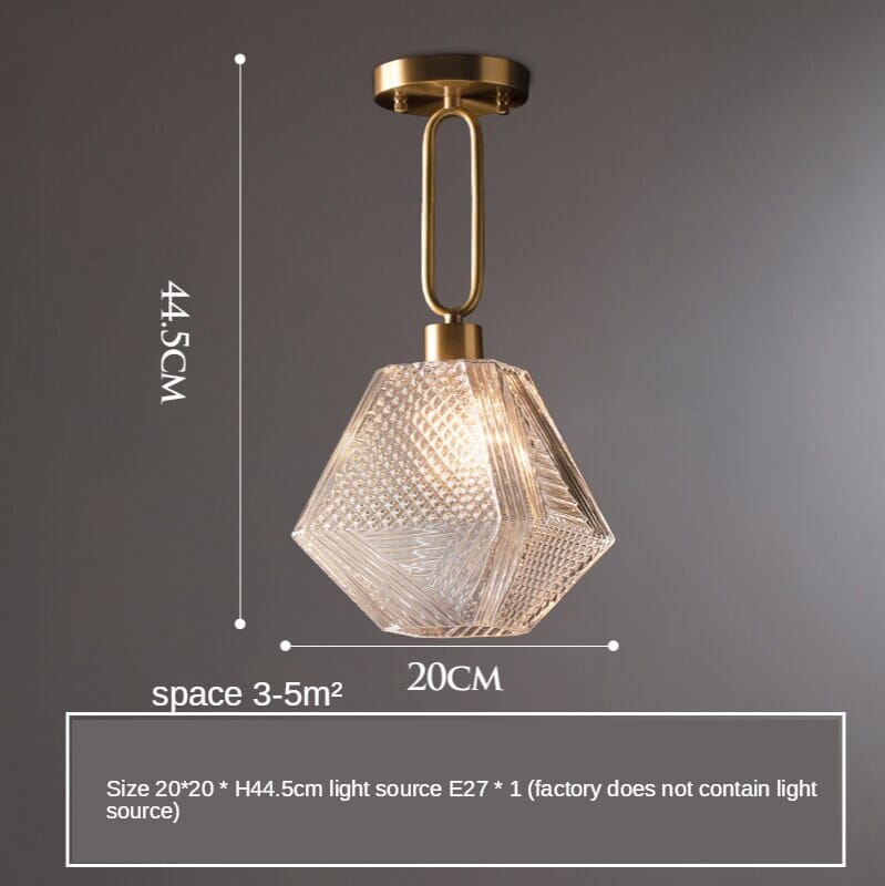 Cube Glass Nordic Pendant