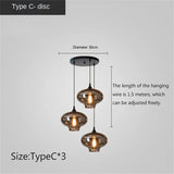 Nordic Apple Glass LED Pendant Lights