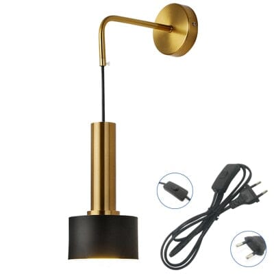 Modern Black And Gold Sconce Wall Lamps