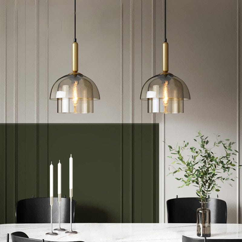 Vintage Art Champagne Glass Pendant Lamp