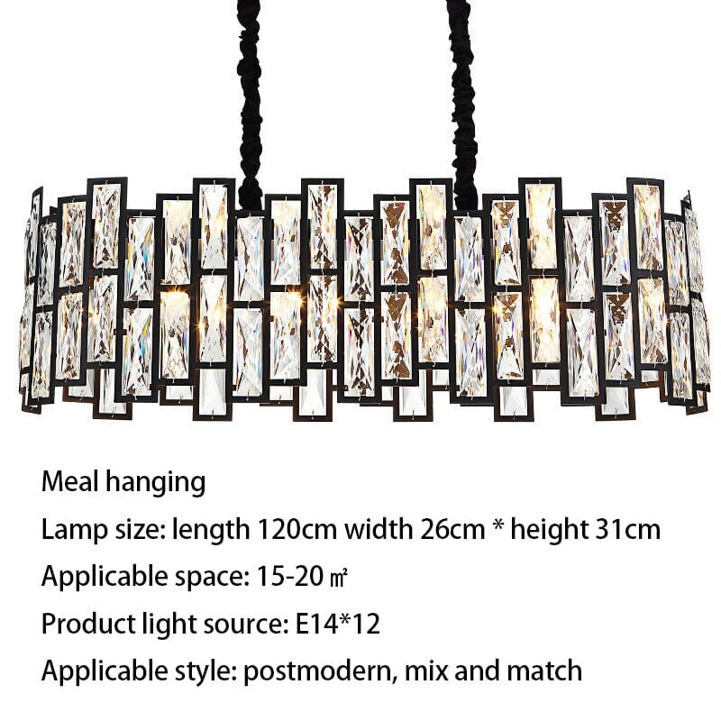Roukeviar LED Crystal Chandelier
