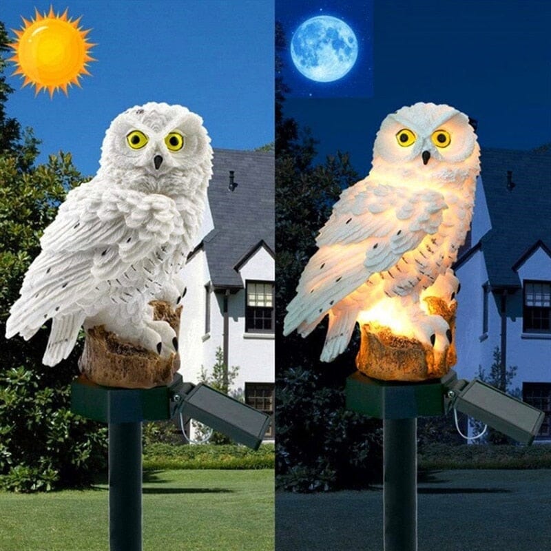 Owl Garden Lights Solar Powered