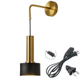 Modern Black And Gold Sconce Wall Lamps