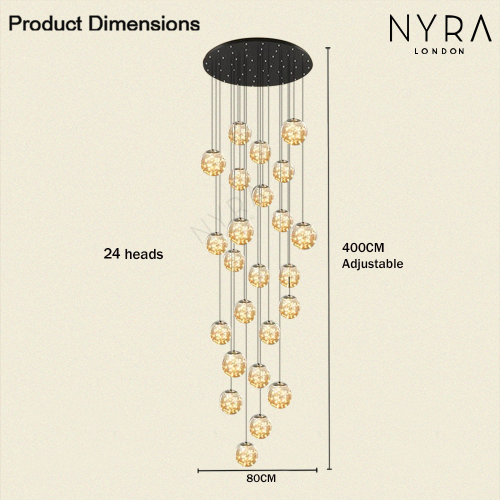 Sydel Bubble Glass Chandelier