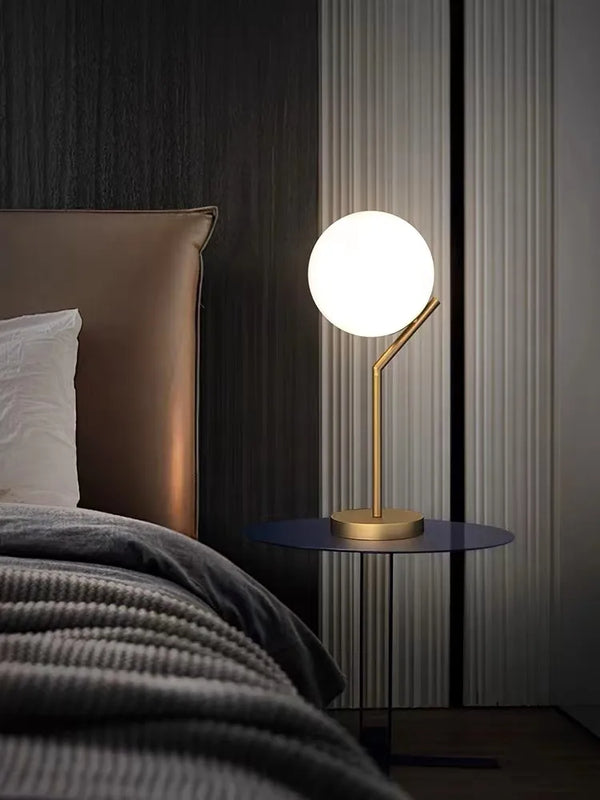 Modern Glass Ball  Gold Table Lamps