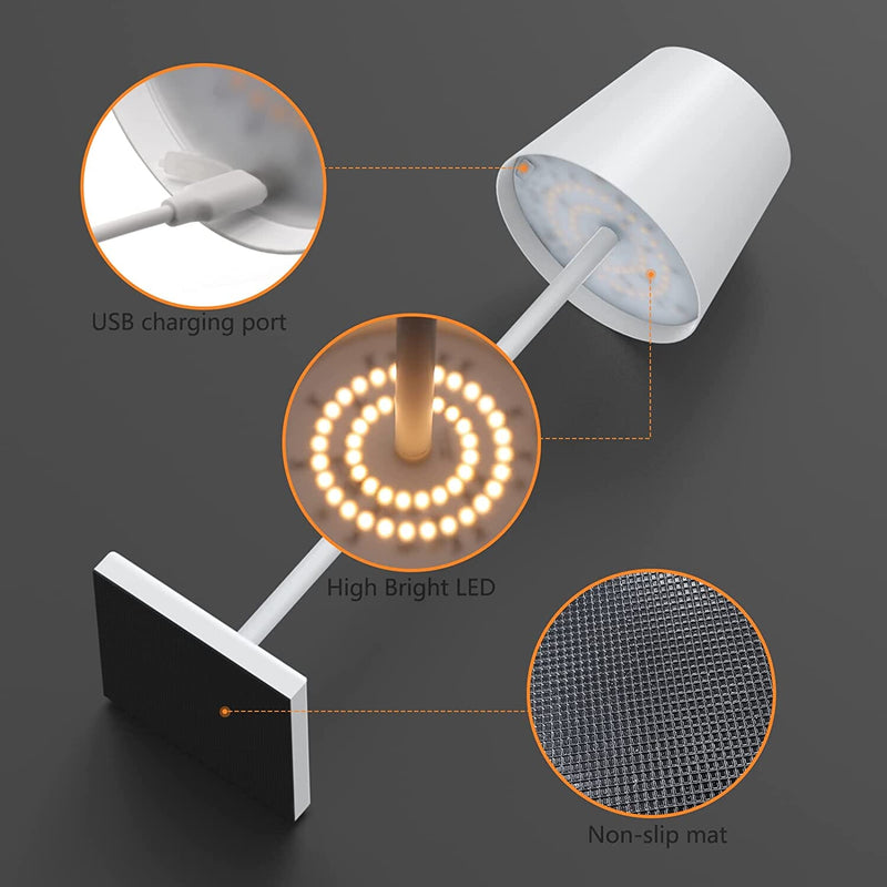 Dimmable Bedside Cordless Table Lamp