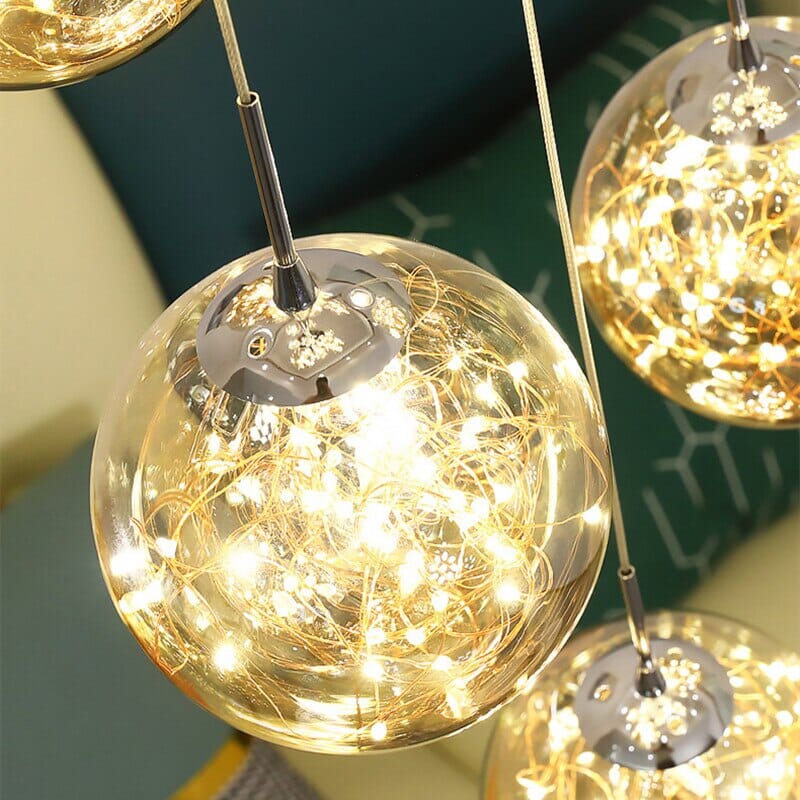 Glass Ball Ashante Chandelier