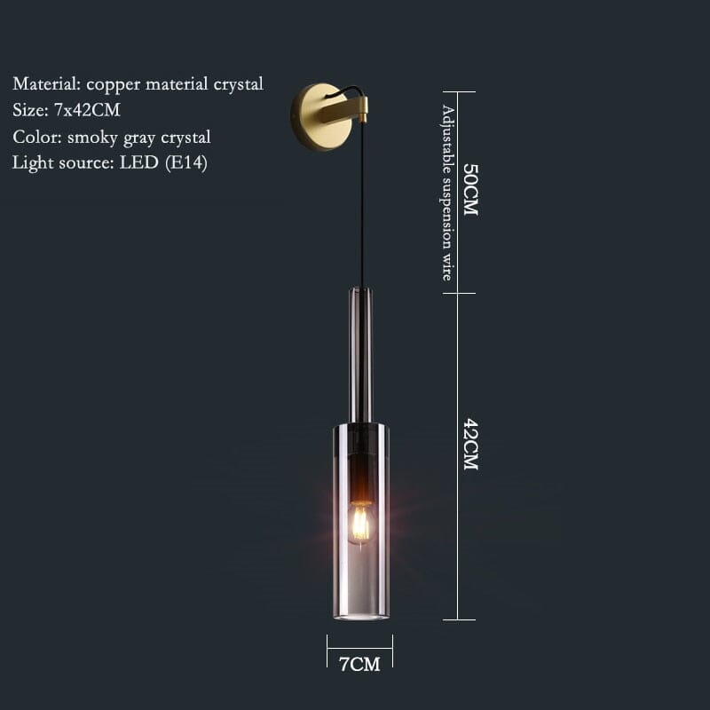 Nordic Copper Crystal Pendant Lights