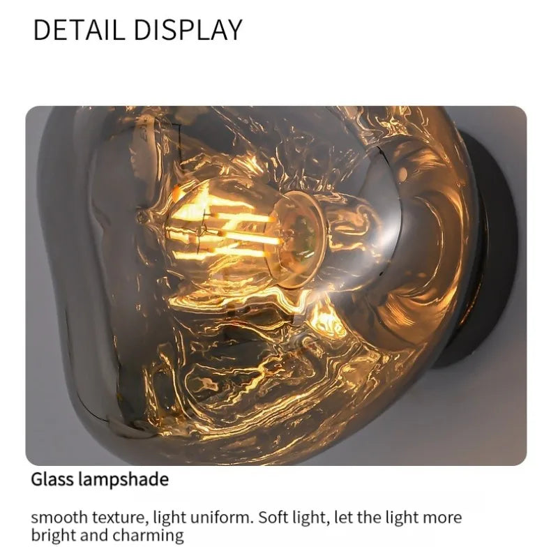 NYRA Lava Glass Wall Lamp