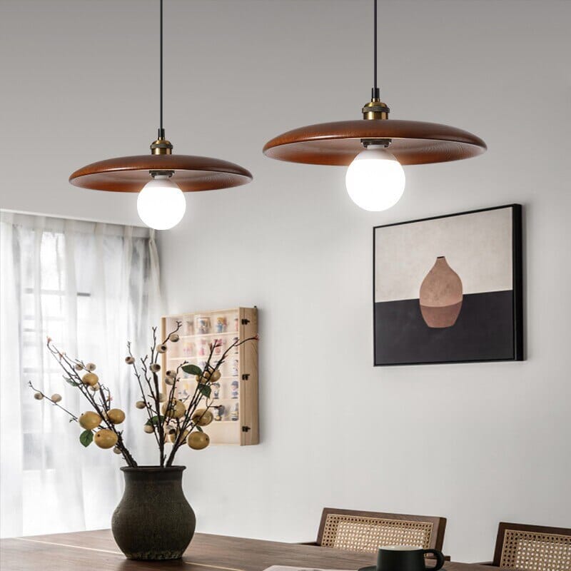 Nordic Solid Wood Decorative Pendant Light