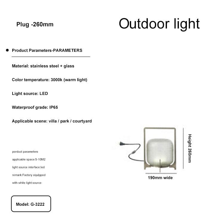 Modern Terrace Garden Outdoor Lights