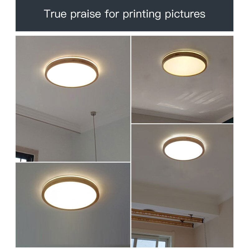 Smart Remote Control LED Wood Chandelier