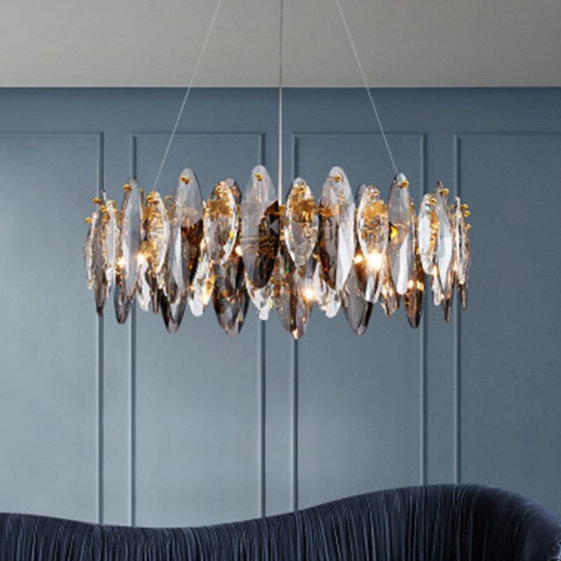 NYRA Crystal Leaf Chandelier Collection