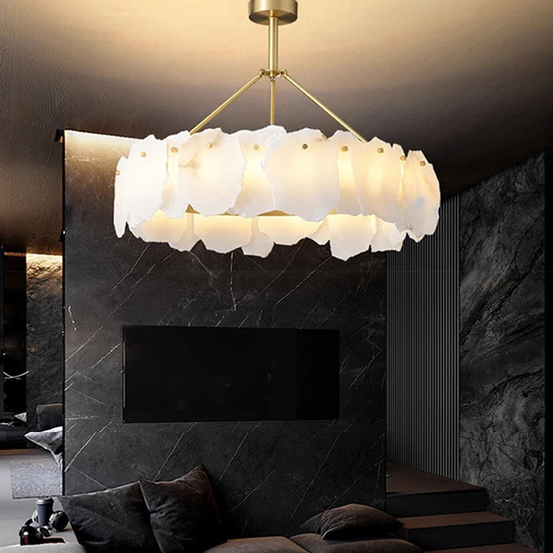Downfalls Marble Ceiling Chandeliers