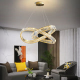 The Strand Gold Art  Crystal LED Chandelier
