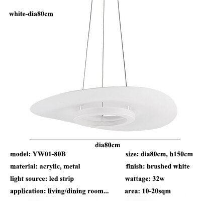 Suavenino Modern Novelty Round Aluminum LED Pendant