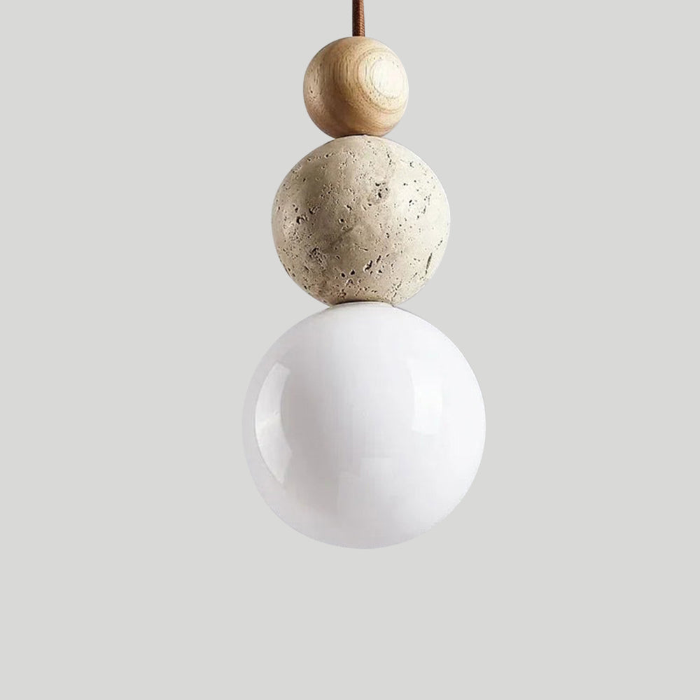 Wabi-Sabi Stone Pendant Lamp