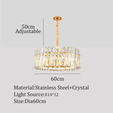 Medina Modern Luxury Crystal Transparent LED Lamp