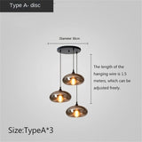 Nordic Apple Glass LED Pendant Lights