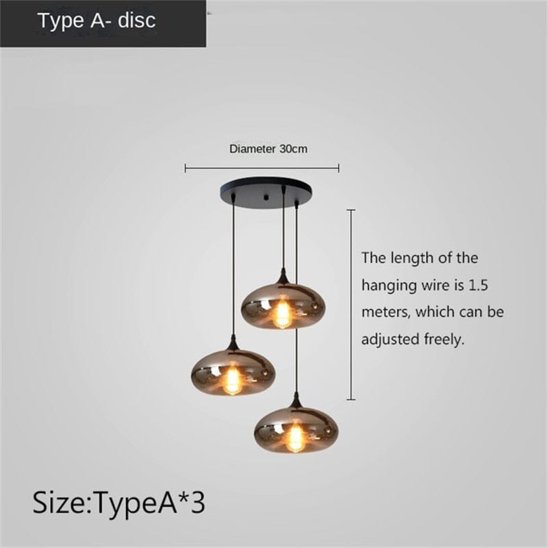 Nordic Apple Glass LED Pendant Lights
