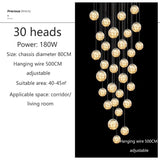 Glass Ball Ashante Chandelier