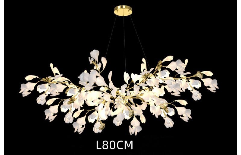 Ceramic Petal Chandelier