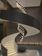 Modern Luxury Crystal Staircase Long Chandelier